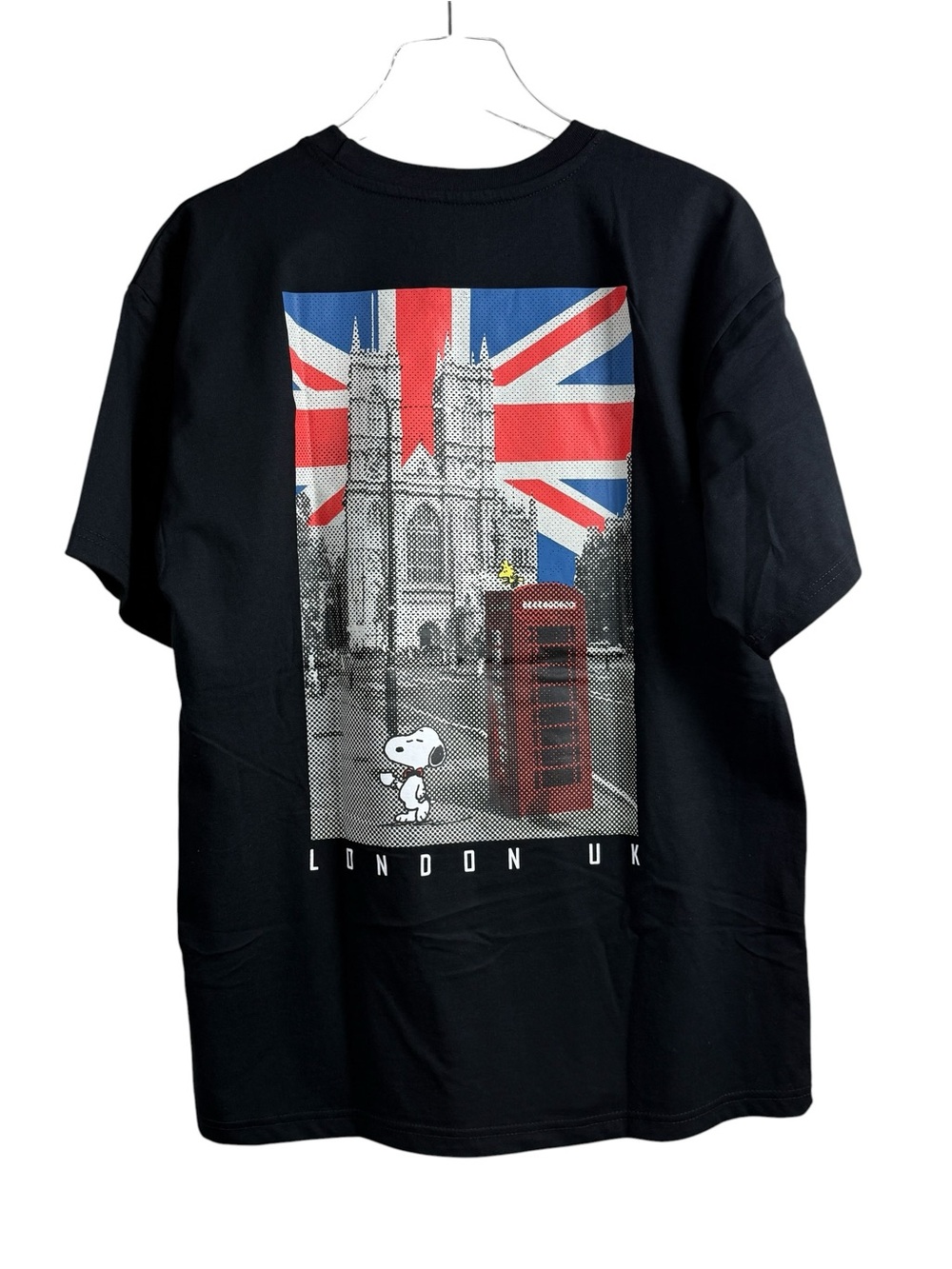 Peanuts Snoopy UK London Black T-Shirt Unisex Adult Size L NWOT